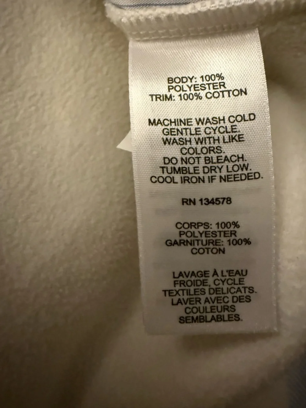 Vineyard Vines Cream Teddy Bouclé Button Jacket - Picture 4 of 6
